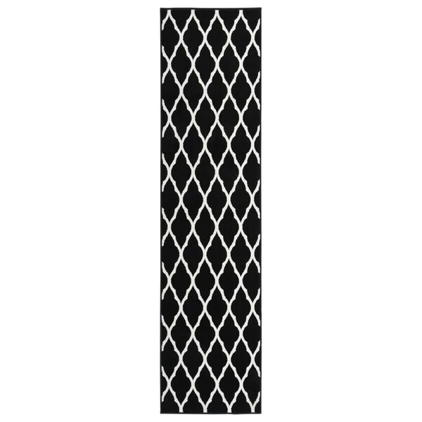 vidaXL Runner Rug BCF Black and White 60x250 cm