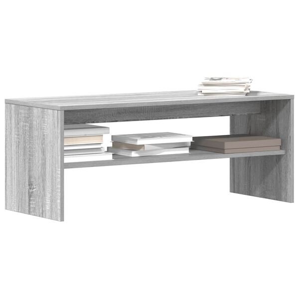 vidaXL TV Cabinet Grey Sonoma 100x40x40 cm Engineered Wood