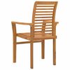 vidaXL Stacking Garden Chair Brown 62.5 x 54.5 x 95.5 cm