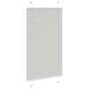 vidaXL Pleated Blind Light Grey 80x100 cm Fabric Width 79.4 cm Polyester