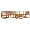 vidaXL Outdoor Sofa Set 7 pcs Natural Solid Acacia Wood