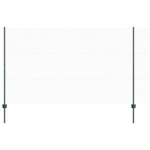 vidaXL Fence with Post Green
