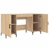 vidaXL Desk Sonoma Oak 140x50x75 cm Engineered Wood
