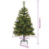 vidaXL Artificial Hinged Christmas Tree with Cones Green 150 cm