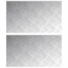 vidaXL Stair Tread 2 pcs 70 x 40 cm Silver Aluminium Rectangular