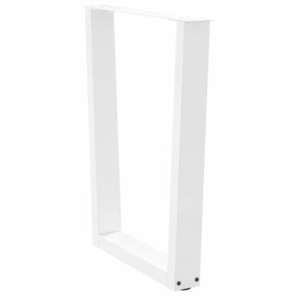 vidaXL Dining Table Legs V-Shape 3 pcs White 70x(72-73.3) cm Steel