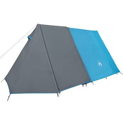 vidaXL Camping Tent 3-Person Blue Waterproof