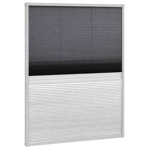 vidaXL Plisse Insect Screen for Windows Aluminium 60x80 cm with Shade