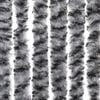 vidaXL Fly Curtain Grey and Black and White 100x230 cm Chenille