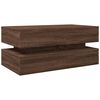 vidaXL Coffee Table with LED Lights Brown Oak 90x50x40 cm