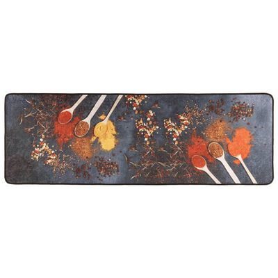 vidaXL Kitchen Rug Multicolour 60x180 cm Washable Anti Slip