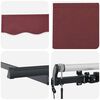 vidaXL Retractable Awning Burgundy 350 x 200 cm