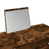 vidaXL Dressing Table with Mirror Smoked Oak 100x45x76 cm