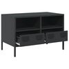 vidaXL TV Cabinet Black 68x39x43.5 cm Cold-rolled Steel