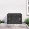 vidaXL Air Conditioner Cover Black 100 x 50 x 70 cm Steel