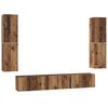 vidaXL TV Cabinet Set Wall-mounted 7 pcs Old Wood Engineered Wood