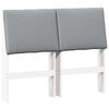 vidaXL Upholstered Headboard Light Grey 120 cm Solid Pine Wood