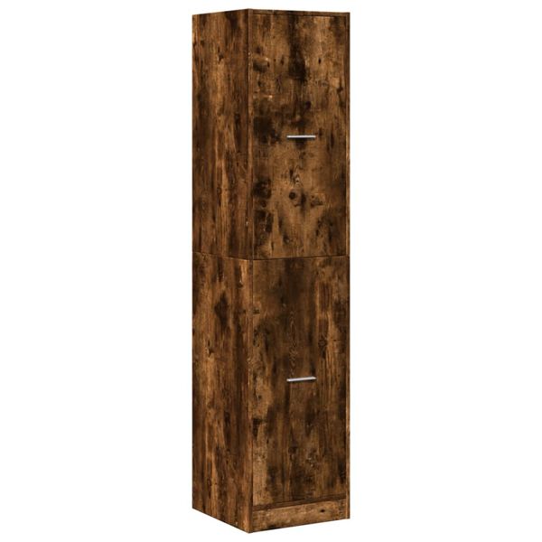 vidaXL Apothecary Cabinet&nbsp;Smoked Oak 40x41x174.5 cm Engineered Wood