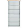 vidaXL 6-Tier Bookcase 80x22.5x170 cm Solid Oak Wood
