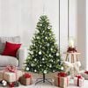 vidaXL Artificial Hinged Christmas Tree 150 LEDs Green 150 cm