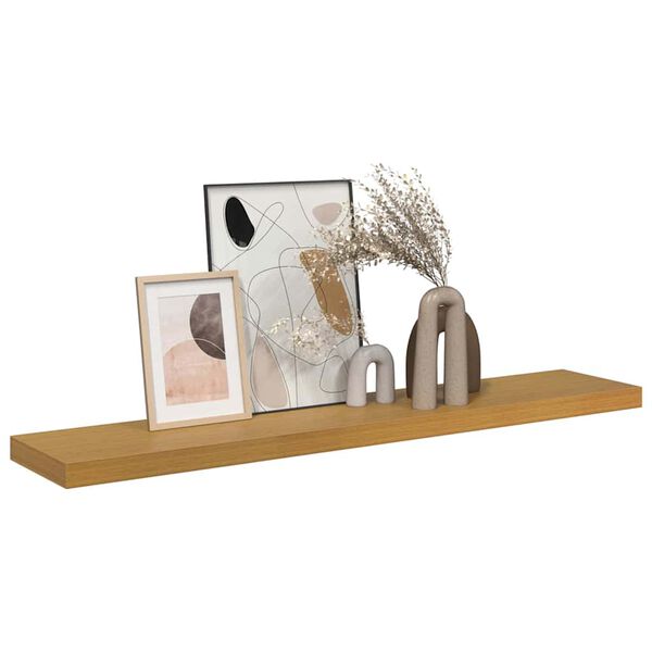 vidaXL Wall Shelf Wall-mounted Beige 120 x 23.5 x 4 cm Engineered Wood