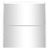 vidaXL Shoe Cabinet with Mirror 2-Layer High Gloss White 63x17x67 cm