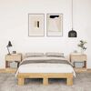 vidaXL Bed Frame without Mattress 120x200 cm Solid Wood Oak