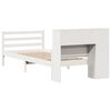 vidaXL Bookcase Bed without Mattress White 90x200 cm Solid Wood Pine