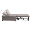 vidaXL Sofa Bed Taupe 194 x 67 x 37 cm Fabric