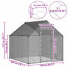 vidaXL Chicken Cage Silver 200x170x177cm Galvanised Steel