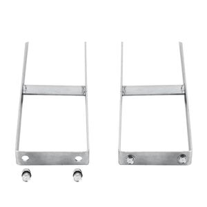 vidaXL Fence Ground Spikes 2 pcs for WPC Fence Steel 40 cm