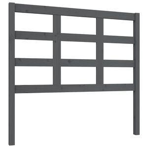 vidaXL Bed Headboard Grey 105.5x4x100 cm Solid Wood Pine