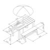 AXI Sand and Water Picnic Table Dennis with Play Kitchen and Benches