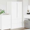vidaXL Cabinet with Drawer White 79.5 x 49 x 156 cm Engineered Wood