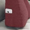 vidaXL Back Pillow Wine Red 45 x 24 x 50 cm Fabric