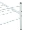 vidaXL Bed Frame without Mattress White Metal 120x200 cm