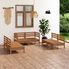 vidaXL 6 Piece Garden Lounge Set Honey Brown Solid Pinewood