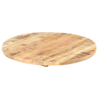 vidaXL Table Top Solid Mango Wood Round 25-27 mm 40 cm