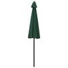 vidaXL Garden Parasol with Aluminium Pole 270 cm Green