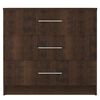vidaXL Chest of Drawers Engineered Wood 71x35x68 cm Smoked Oak