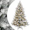 vidaXL Artificial Hinged Christmas Tree 150 cm 150 LEDs Warm White