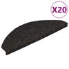 vidaXL Stair Mats Self-adhesive 20 pcs Anthracite 65x22,5x3,5 cm