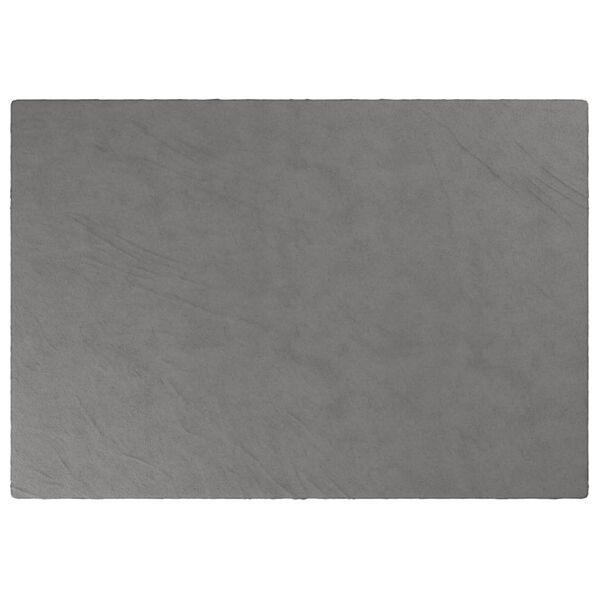 vidaXL Weighted Blanket with Cover Grey 135x200 cm Single 6 kg Fabric