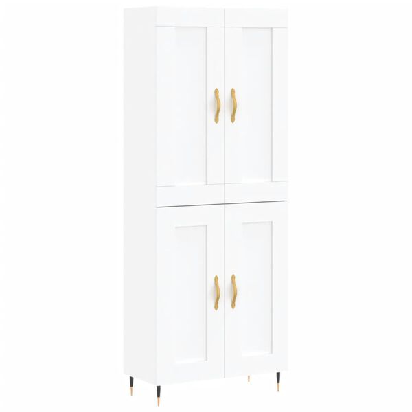 vidaXL Highboard White 69.5x34x180 cm Engineered Wood