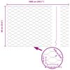 vidaXL Fence Post Grey 10 x 0.6 m (36 mm mesh) Steel and PVC