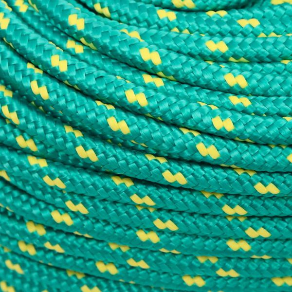 vidaXL Boat Rope Green 6 mm 250 m Polypropylene