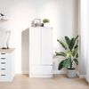 vidaXL Cabinet with Drawer White 55.5x34x119.5 cm Engineered Wood