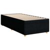 vidaXL Bed Frame without Mattress Black Single Fabric