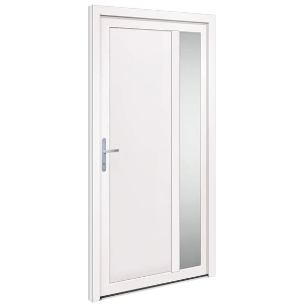 vidaXL Front Door White 108x208 cm PVC