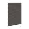 vidaXL Pleated Blind Black 90x100 cm Fabric Width 89.4 cm Polyester